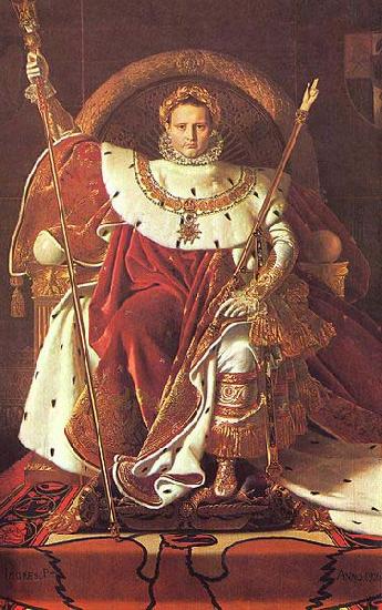 Jean Auguste Dominique Ingres Napoleon on his Imperial throne